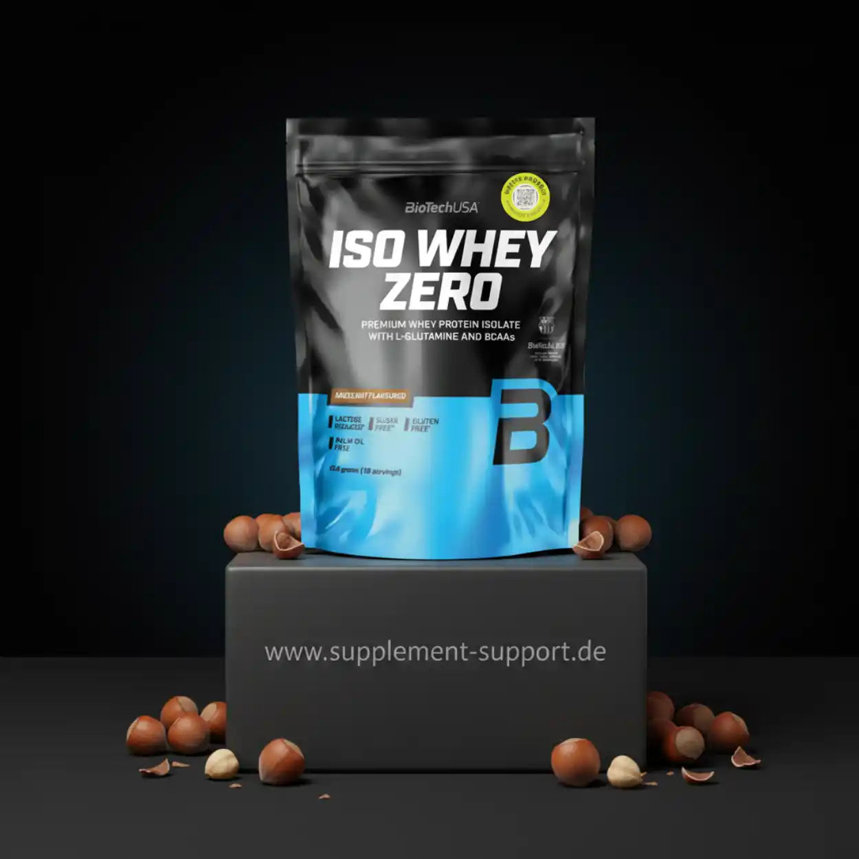 BioTech USA Iso Whey Zero Protein Pulver 454g