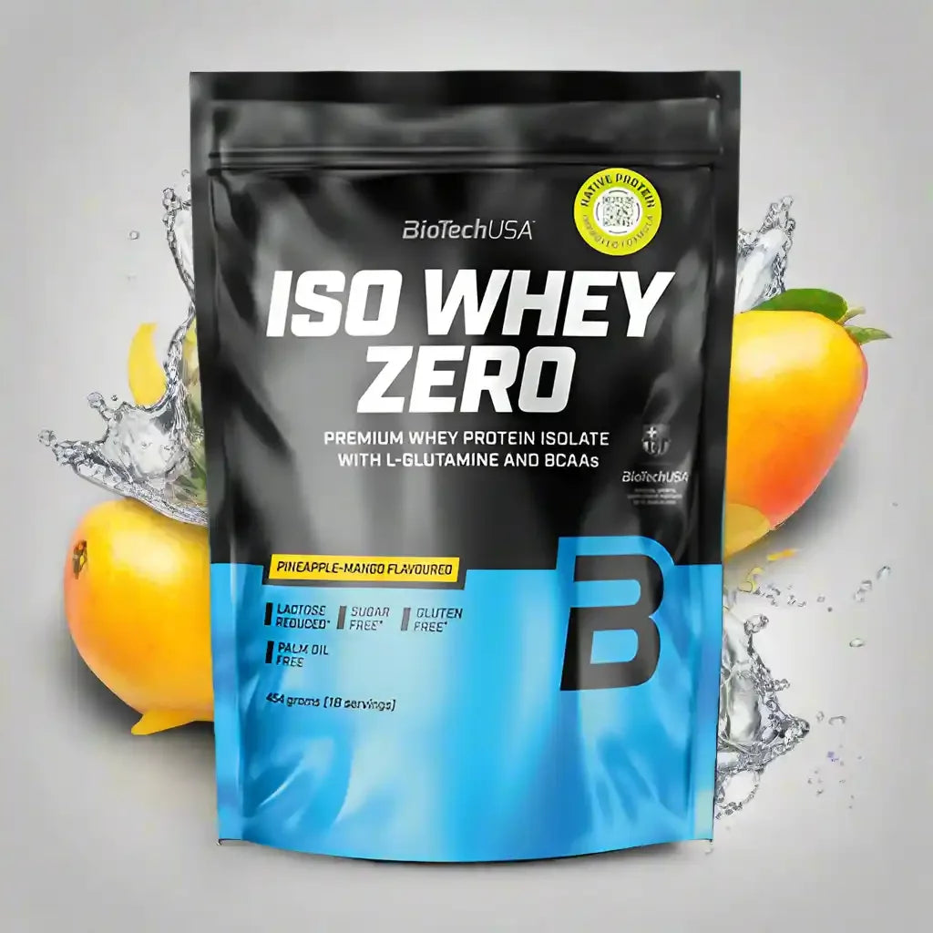 BioTech USA Iso Whey Zero Protein Pulver 454g - Supplement Support
