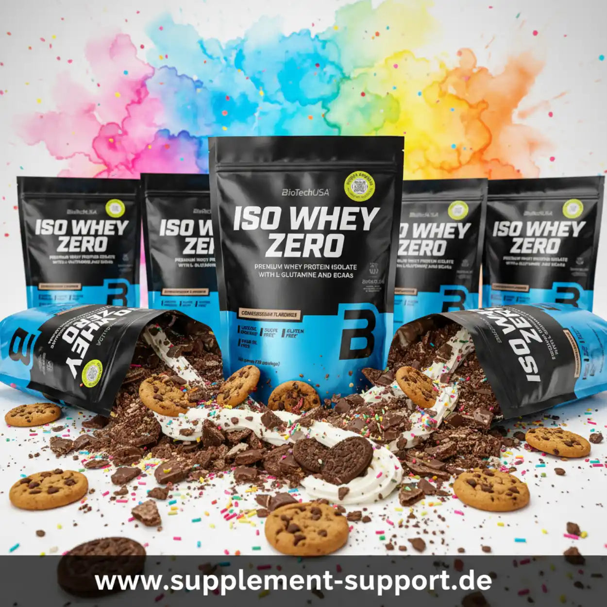 BioTech USA Iso Whey Zero Protein Pulver 454g
