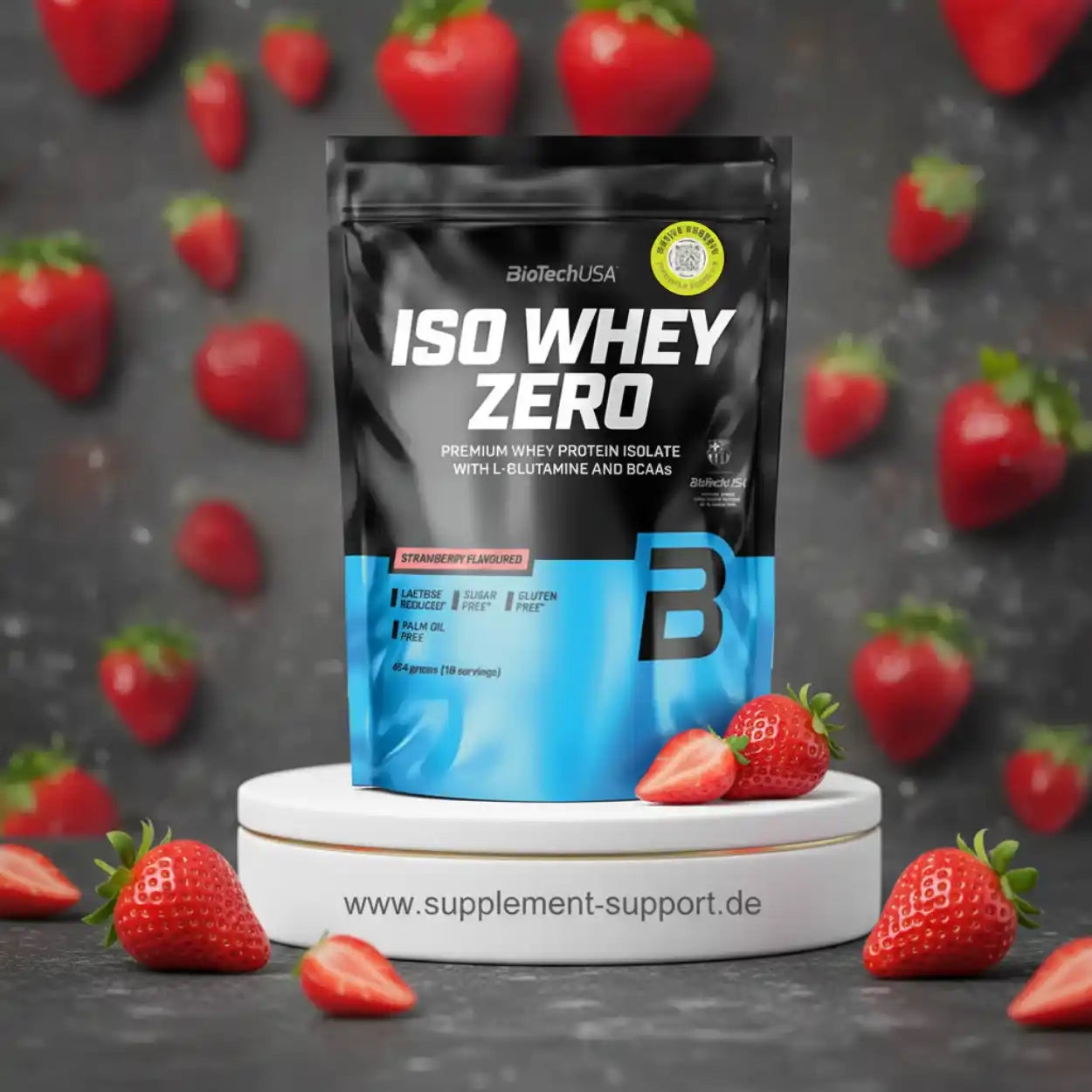 BioTech USA Iso Whey Zero Protein Pulver 454g