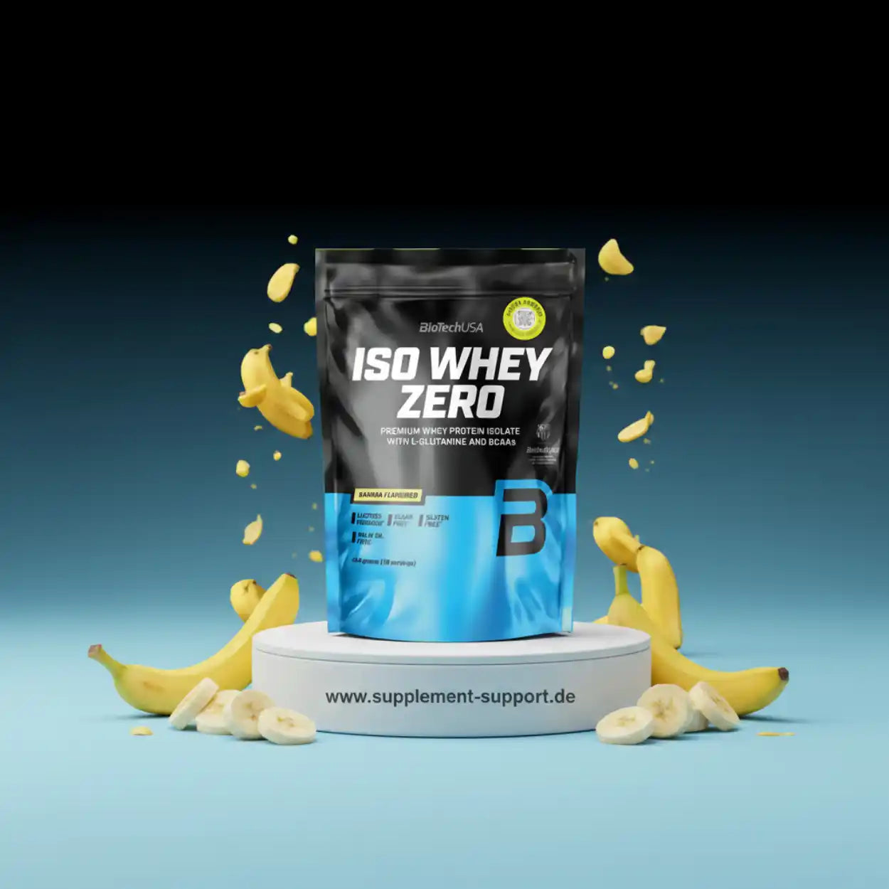 BioTech USA Iso Whey Zero Protein Pulver 454g