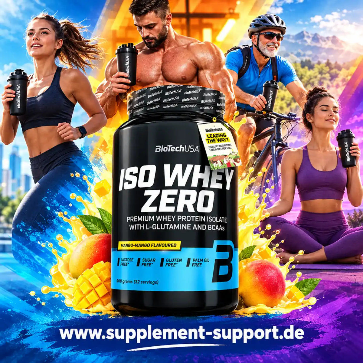 Iso Whey Zero Protein Powder 908g