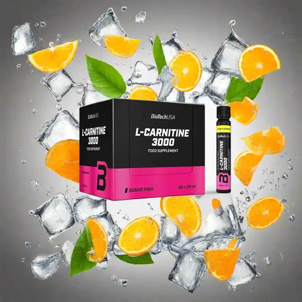 BioTech USA L-Carnitine Shot 3000mg 20x25ml - Supplement Support
