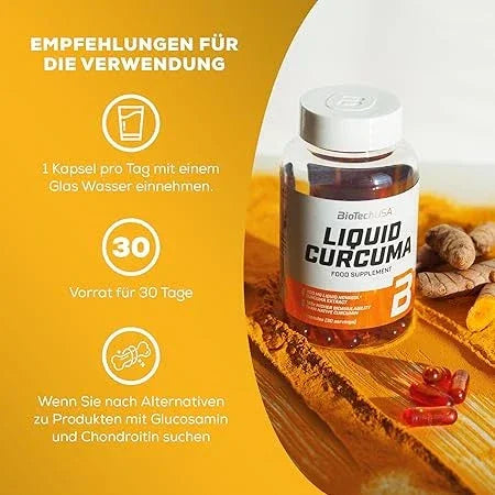 BioTech USA Liquide Curcuma 30 - Kapseln - Supplement Support