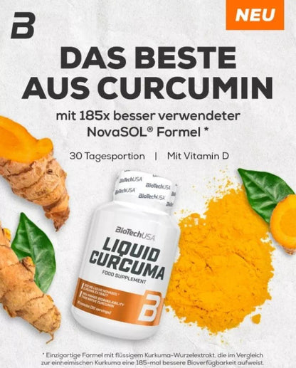 BioTech USA Liquide Curcuma 30 - Kapseln - Supplement Support