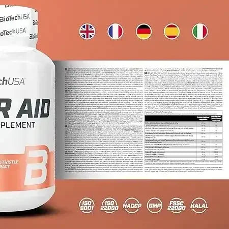 BioTech USA Liver Aid Leber Support 60Tab. - Supplement Support