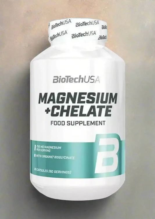 BioTech USA Magnesium + Chelate 60 Kapseln - Supplement Support