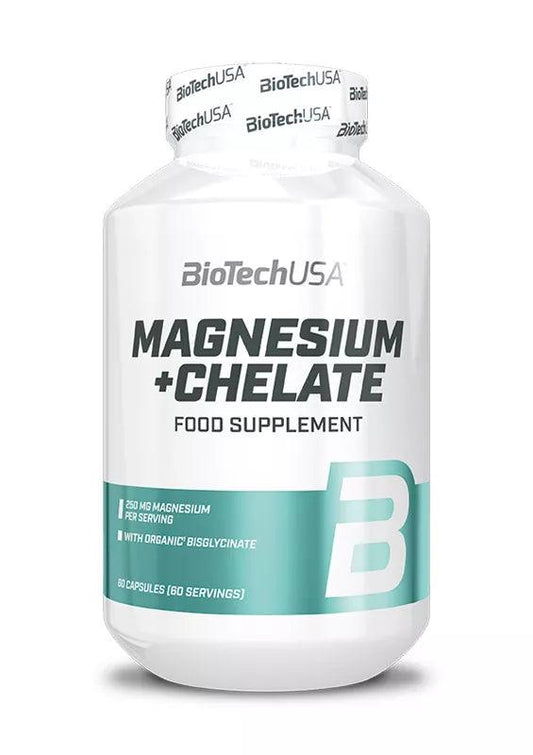 BioTech USA Magnesium + Chelate 60 Kapseln - Supplement Support