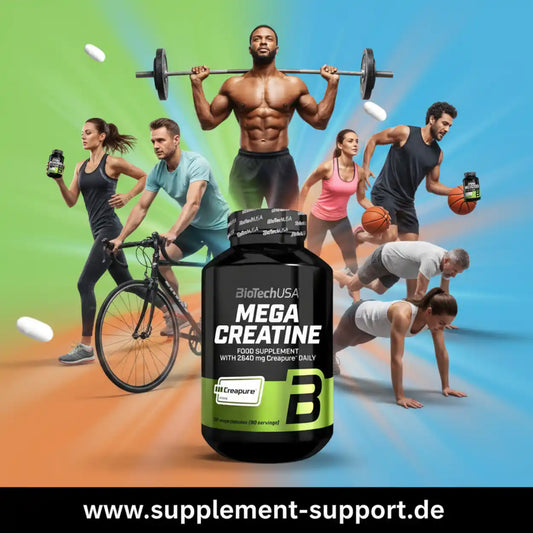 Biotech USA Mega Creatine  120 Megakapseln