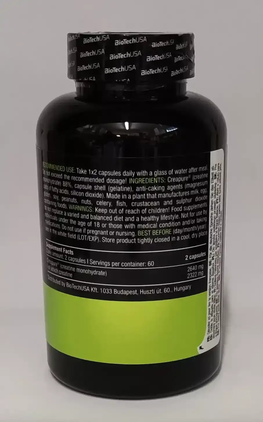 Biotech USA Mega Creatine 120 Megakapseln - Supplement Support