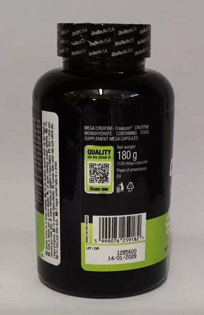 Biotech USA Mega Creatine 120 Megakapseln - Supplement Support
