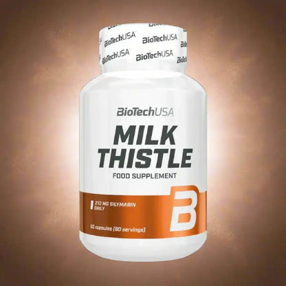 BioTech USA Milk Thistle Leber Support 60 Kapseln - Supplement Support