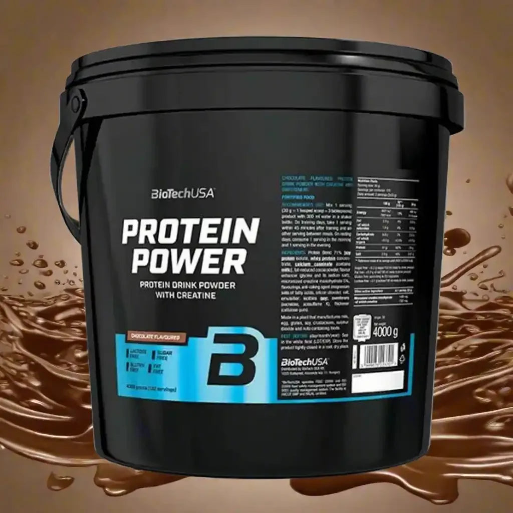 BioTech USA Protein Power, 4000 g Eimer - Supplement Support