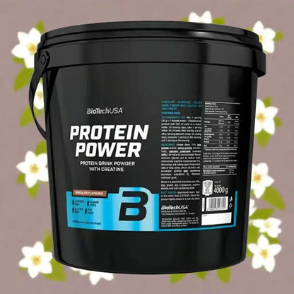BioTech USA Protein Power, 4000 g Eimer - Supplement Support