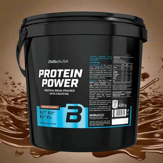 BioTech USA Protein Power, 4000g Eimer - Supplement Support