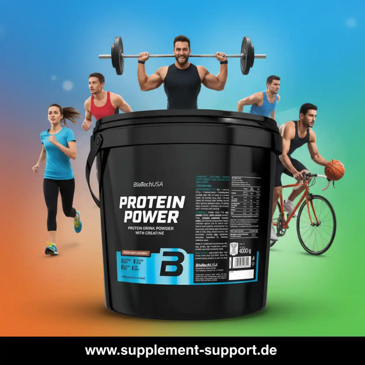 BioTech USA Protein Power, 4000g bucket