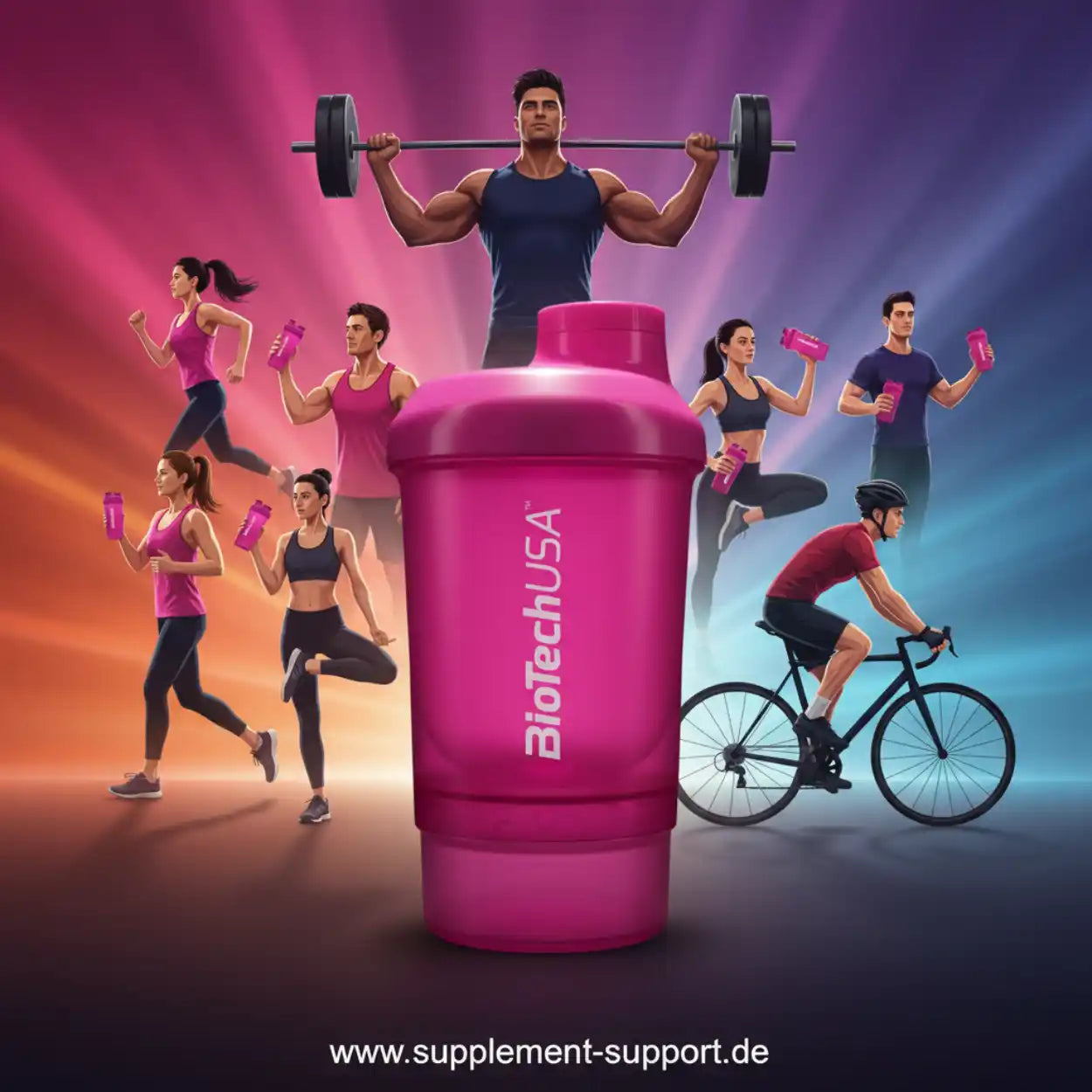 BioTech USA Wave - Nano Shaker / 300 ml + 150 ml