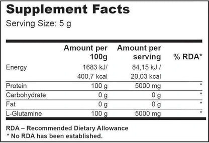 100% L-Glutamin Pulver 500g