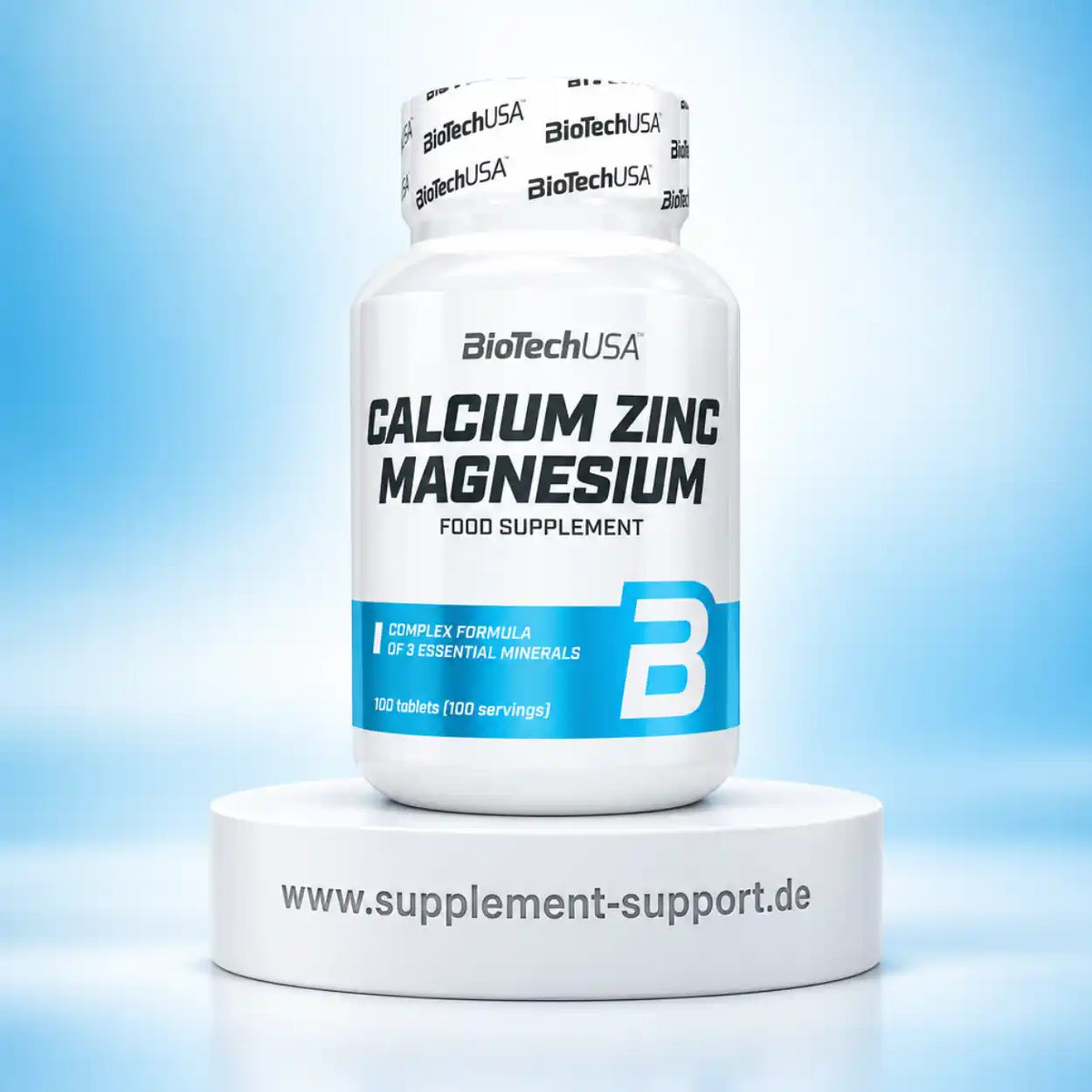BioTechUSA Calcium Zinc Magnesium – 100 Tabletten