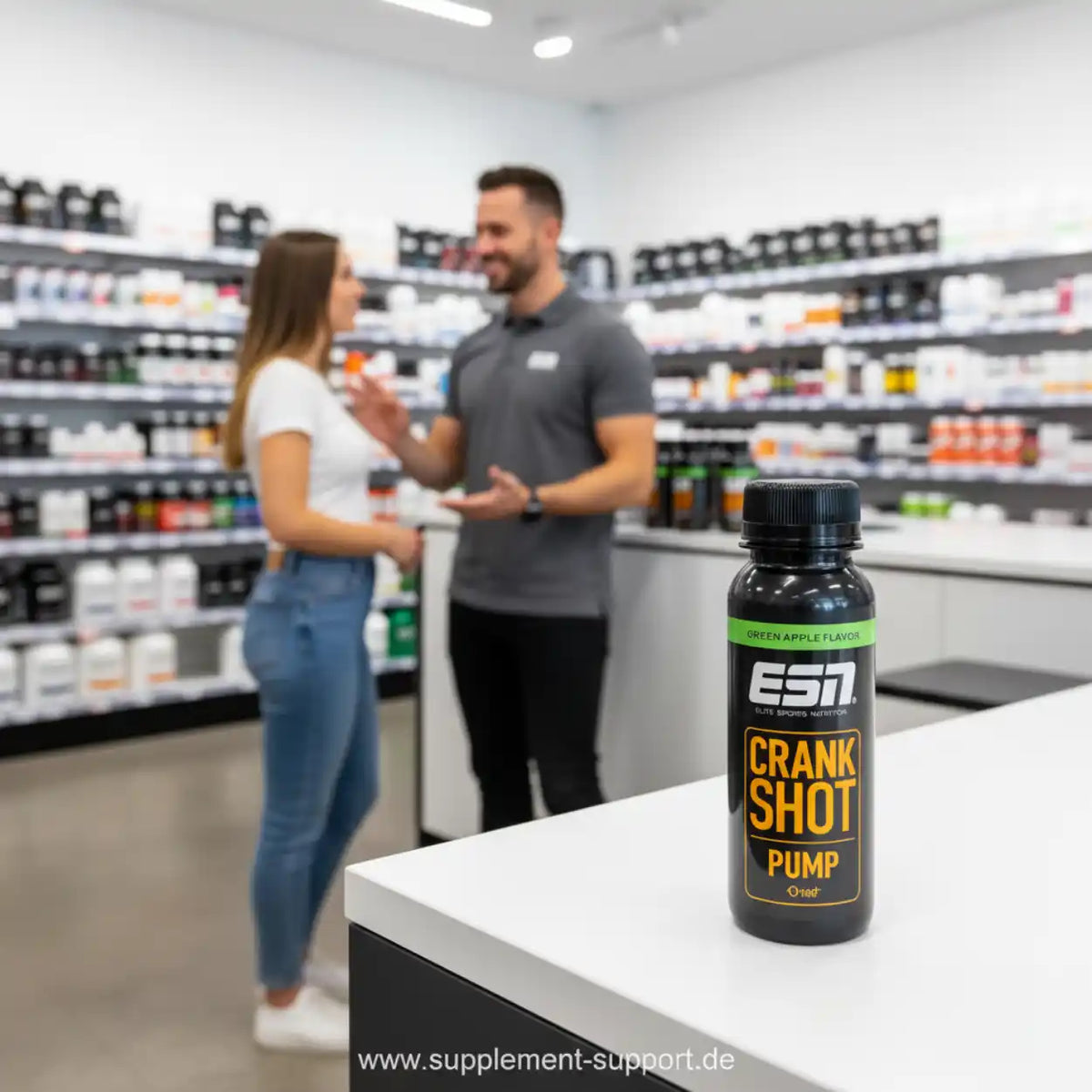 ESN Crank Shot Pump in grünem Apfelgeschmack im Supplement-Shop