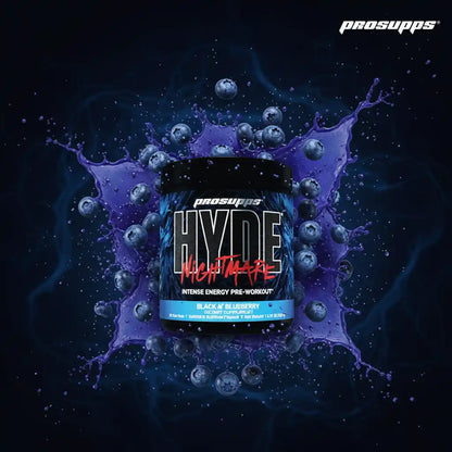 ProSupps Hyde Nightmare Pre-Workout mit Black A' Blueberry Geschmack, intensiver Energie-Booster für Sportler