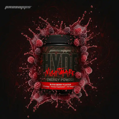 ProSupps Hyde Nightmare Energy Powder, Blood Berry Geschmack, Energiebooster mit Beeren-Splash