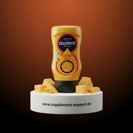Callowfit Cheddar-Cheese Sauce mit wenig Zucker, ideal für Sportler und Fitness-Enthusiasten