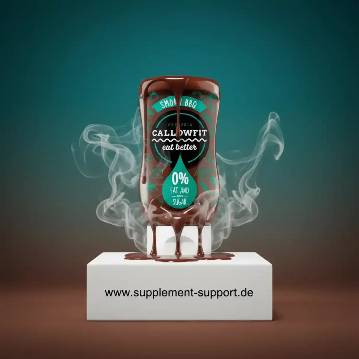Callowfit BBQ Sauce 0% Fett & Zucker – gesunde Grillsoße für Sportler und Fitnessbegeisterte