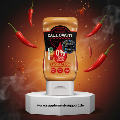 Callowfit Spicy Mayo – fett- und zuckerfrei, vegan, glutenfrei, mit Chilis und Raucheffekt