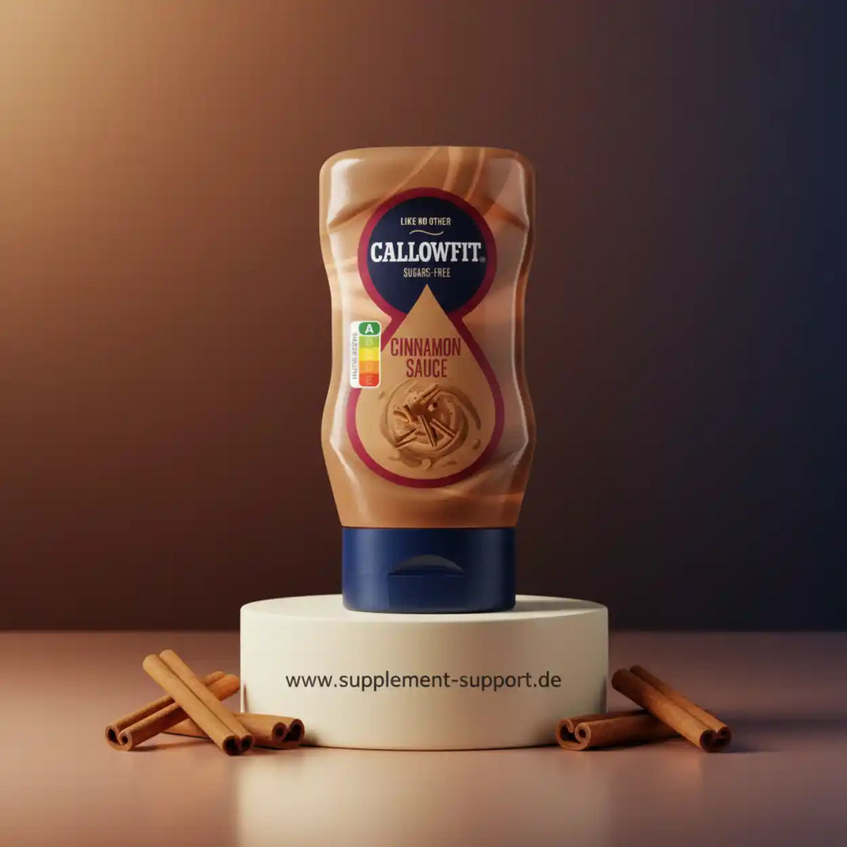 Callowfit zuckerfreie Zimtsauce für Sportnahrung und Protein-Shakes