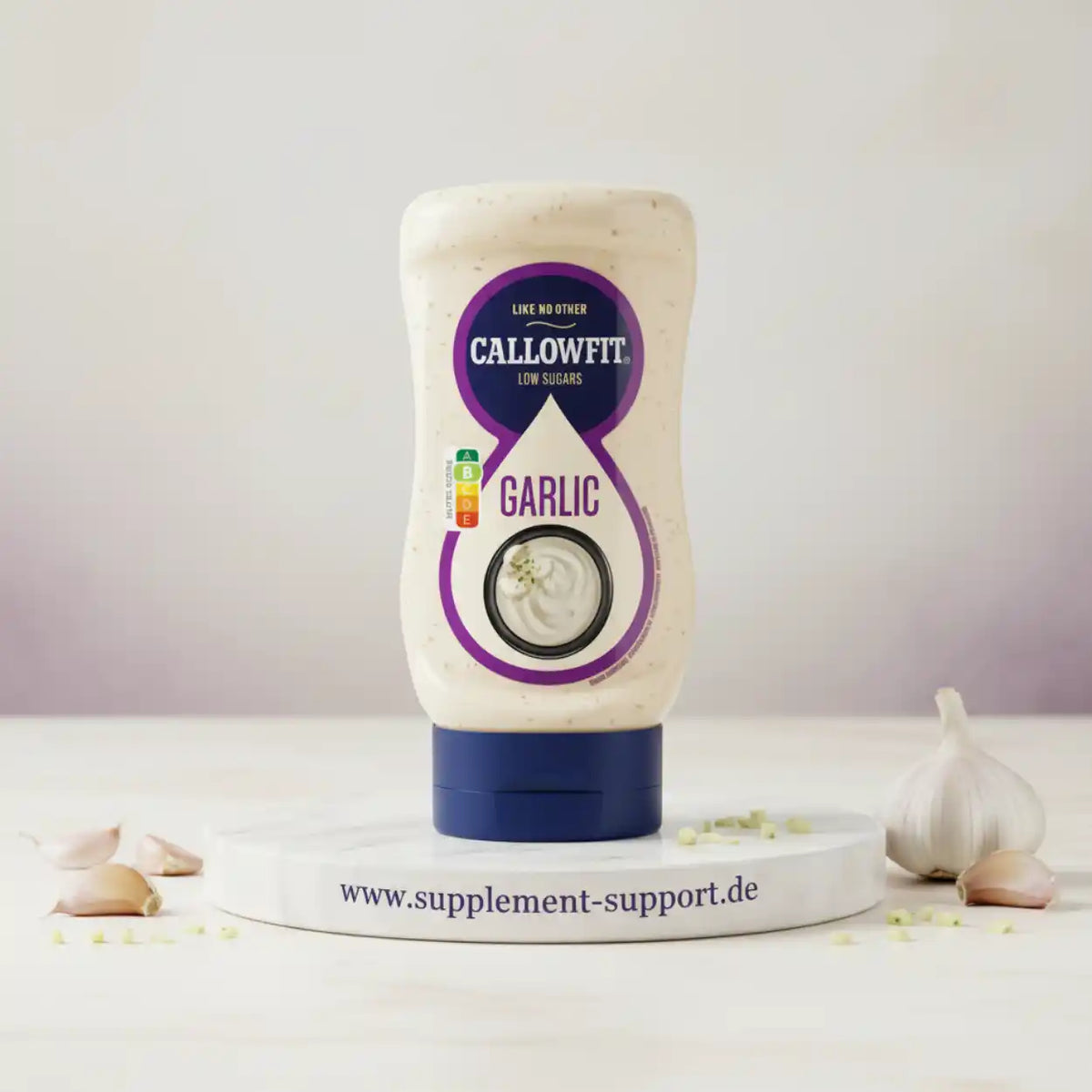 Callowfit Knoblauch-Sauce mit niedrigem Zuckergehalt, ideal für Sportnahrung und Vitamine