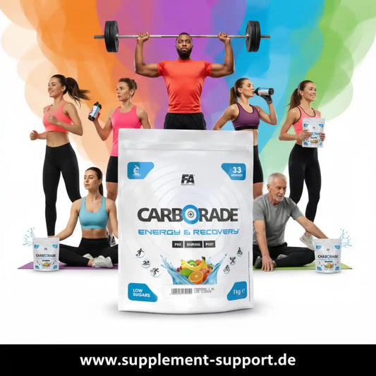 FA Nutrition CARBORADE Kohlenhydrat-Energy-Drink Pulver 1kg für Sportler zur Regeneration