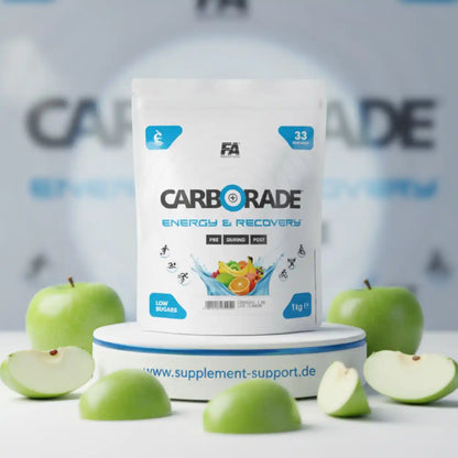FA Nutrition CARBORADE Kohlenhydrat-Energy-Drink Pulver 1kg mit grünen Äpfeln