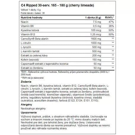 CELLUCOR - C4 RIPPED - Supplement Support