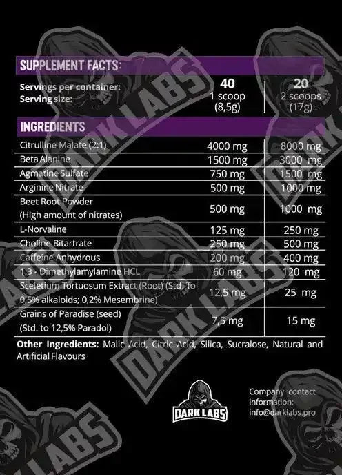 CRACK US Hardcore Pre Workout Booster 340g - Neue Version - Supplement Support