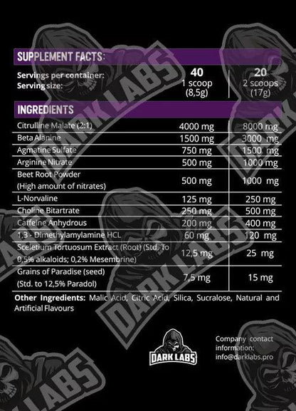 CRACK US Hardcore Pre Workout Booster 340g - Supplement Support