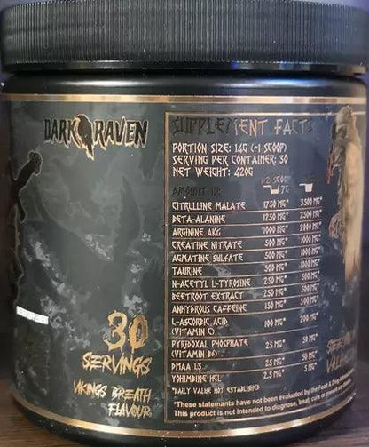 Dark Raven VIKINGs Rage V2 US Pre Workout Booster 420g - Supplement Support