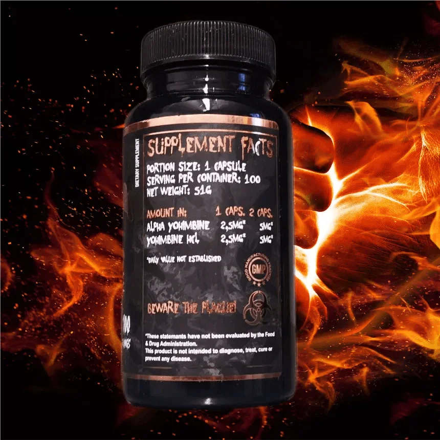 Dark Raven Yohi 5mg 100Caps - Supplement Support