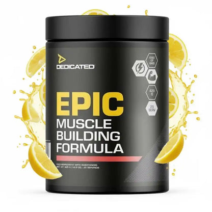 Dedicated EPIC Muscle Building Formula (425g) - Supplement Support