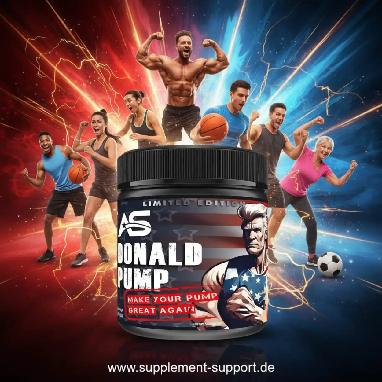 Donald Pump Booster 510g + Shaker Pack