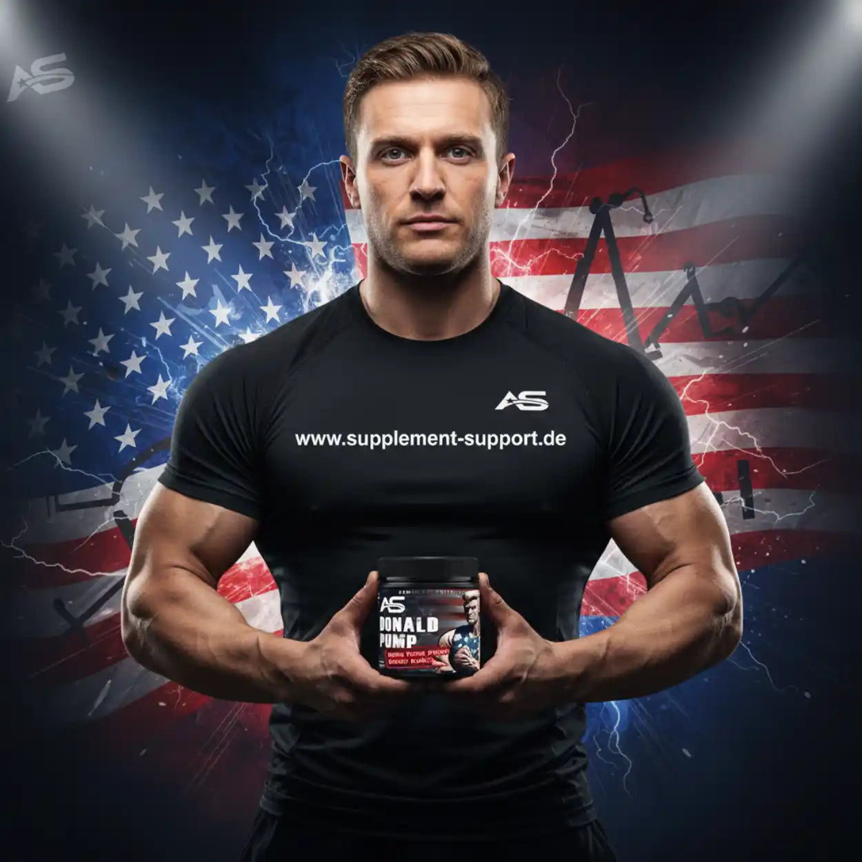 Donald Pump Booster 510g + Shaker Pack