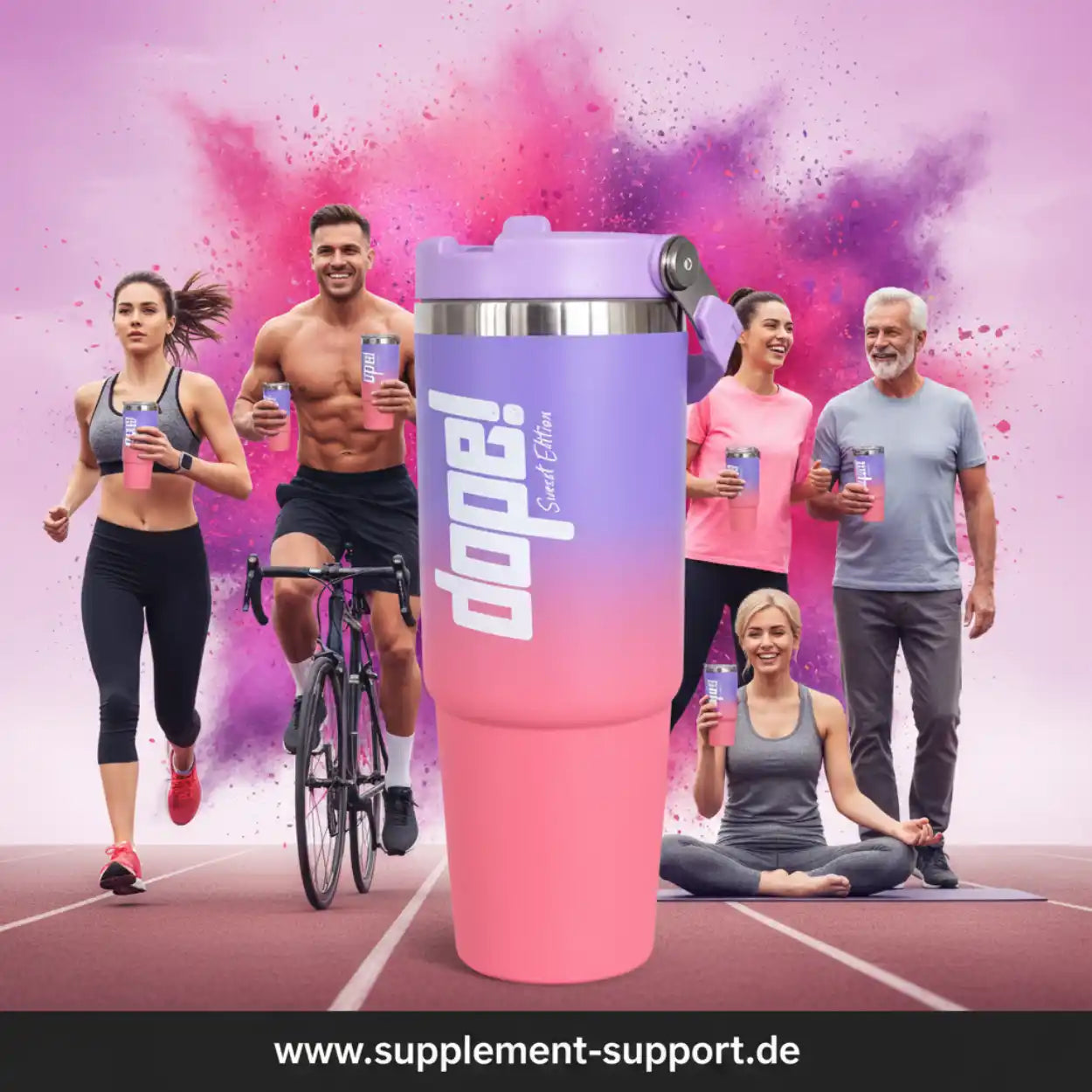 Dope! Sweet Edition Shaker für Protein & Booster – ideal für Sportler und Fitness-Enthusiasten