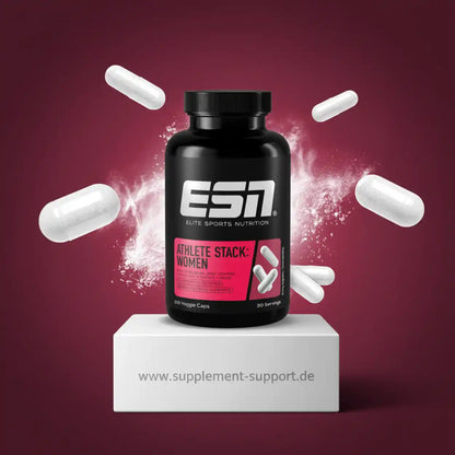 ESN Athlete Stack für Frauen Nahrungsergänzungsmittel Dose mit weißen Kapseln