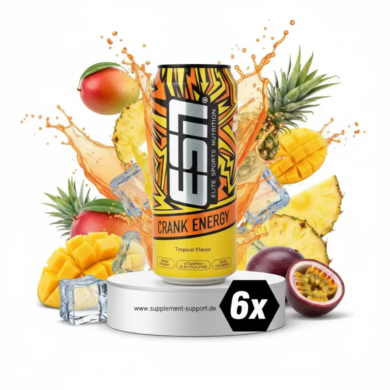 ESN Crank Energy Drink, 6 x 500ml including deposit