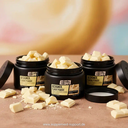 ESN Designer Flavor Powder mit weißer Schokolade für Proteinshakes und Smoothies
