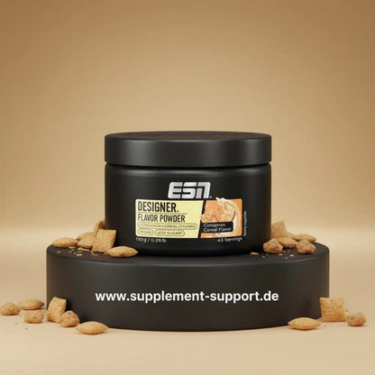ESN Designer Flavor Powder Zimt-Cerealien Geschmack, vegan, weniger Zucker, Nahrungsergänzungsmittel