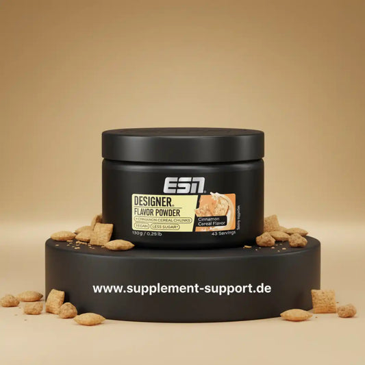 ESN Designer Flavor Powder Zimt-Cerealien Geschmack, vegan, weniger Zucker, Nahrungsergänzungsmittel