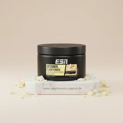 ESN Designer Flavor Powder White Chocolate – Nahrungsergänzung mit Schokoladenstückchen, ideal für Protein-Shakes