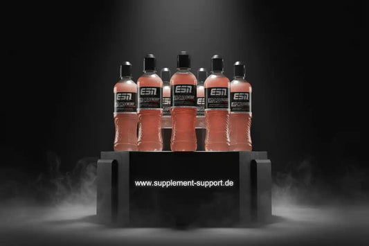ESN Hydro Energy Trinkflaschen mit rosa Getränk, ideal für Sport und Fitness