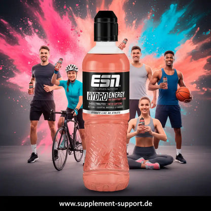 ESN Hydro Energy Isotonic Getränk mit Elektrolyten und Koffein für Athleten